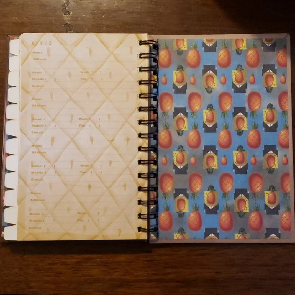 Nickelodeon SpongeBob SquarePants address book